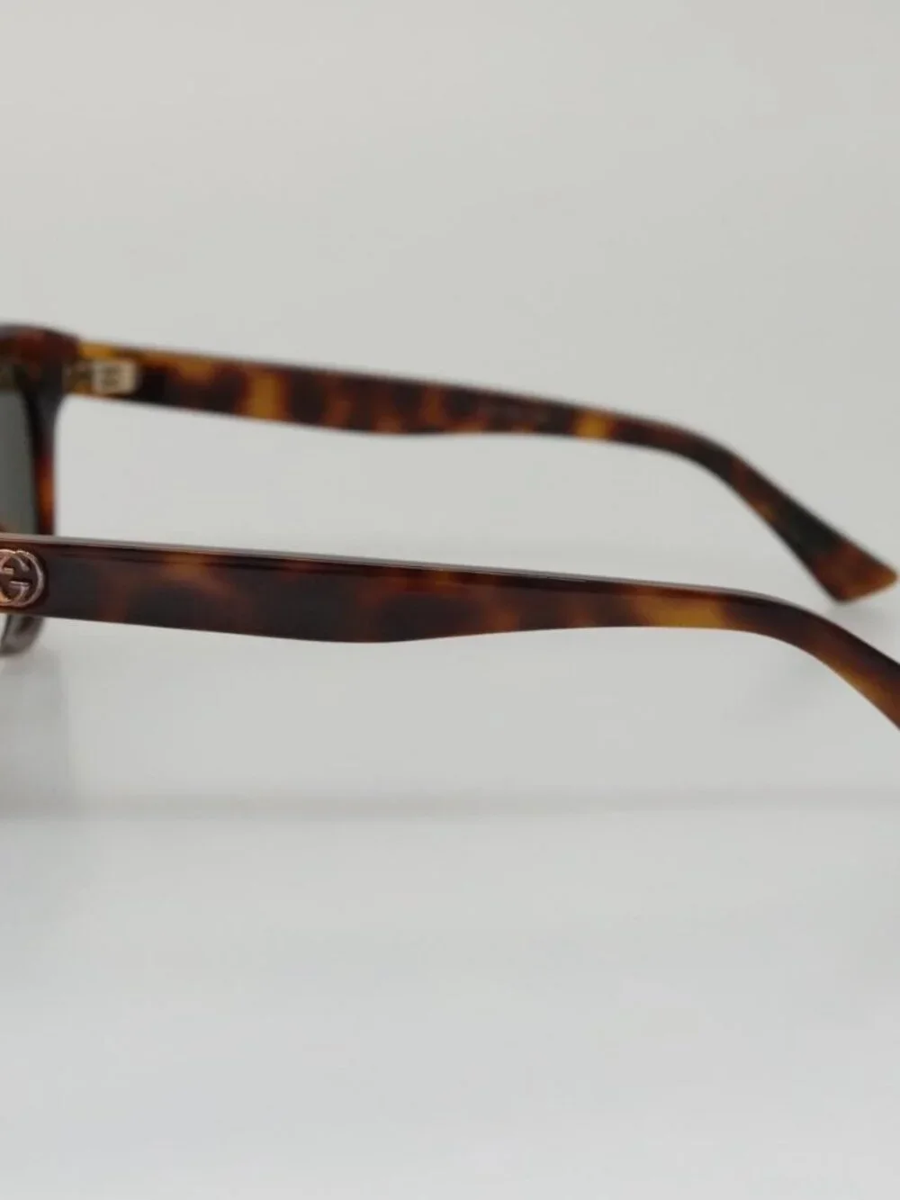 GUCCI Sunglasses plastic Brown Auth am7450